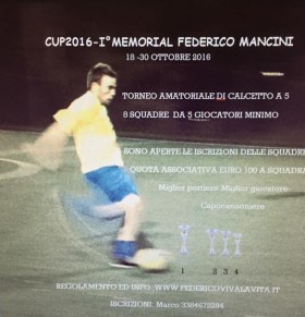 Torneo Amatoriale di Calcio a 5 - Federico Viva la Vita