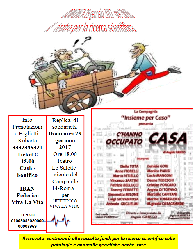 Il Teatro per FVLV - Federico Viva la Vita