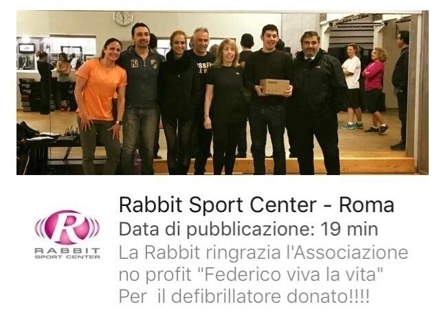 Donazione di defibrillatori di fascia alta - Federico Viva la Vita