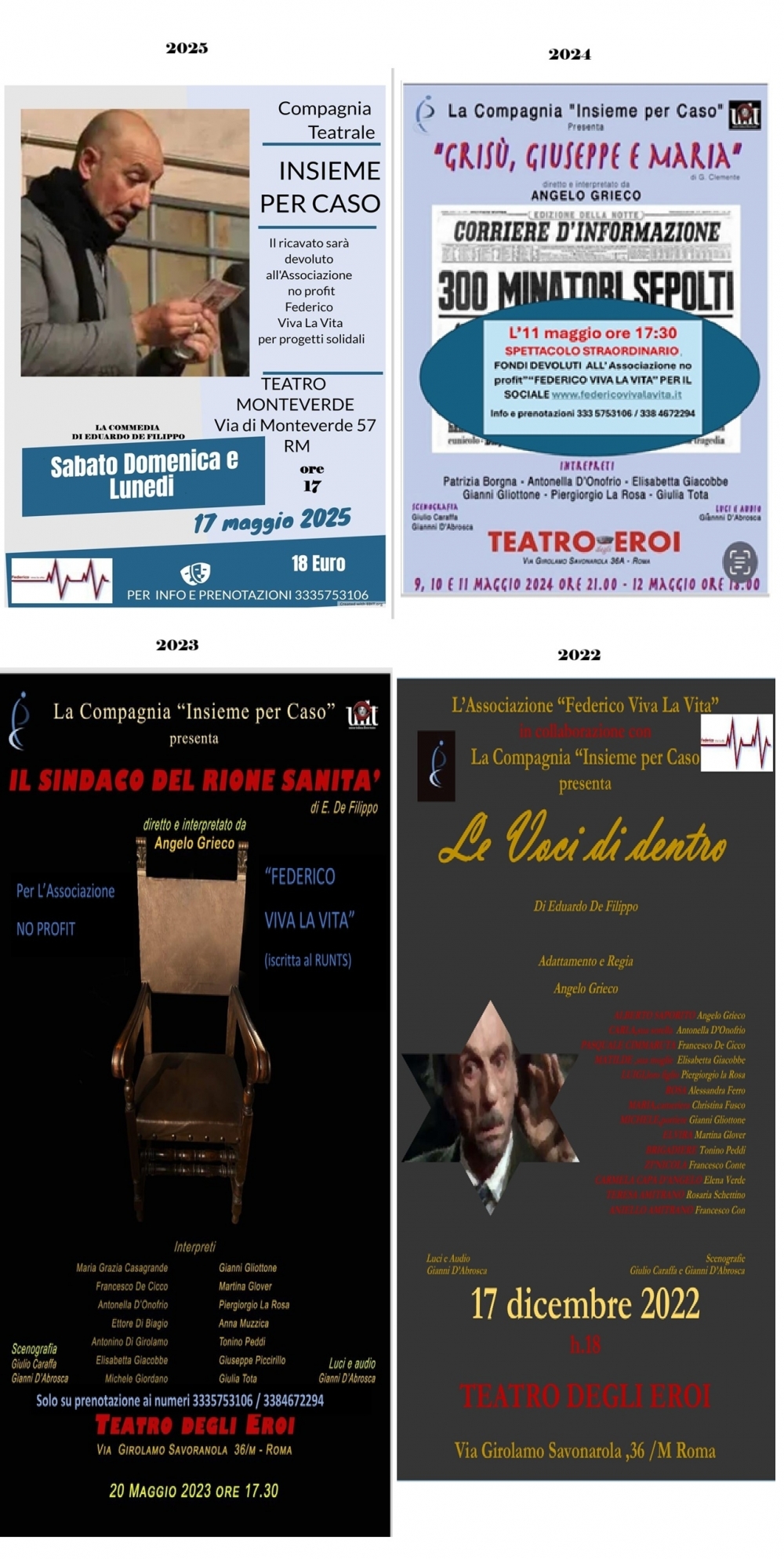 IL TEATRO PER FEDERICO VIVA LA VITA - Federico Viva la Vita